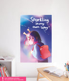 ADHD Alien Artwork Poster - Sparkling