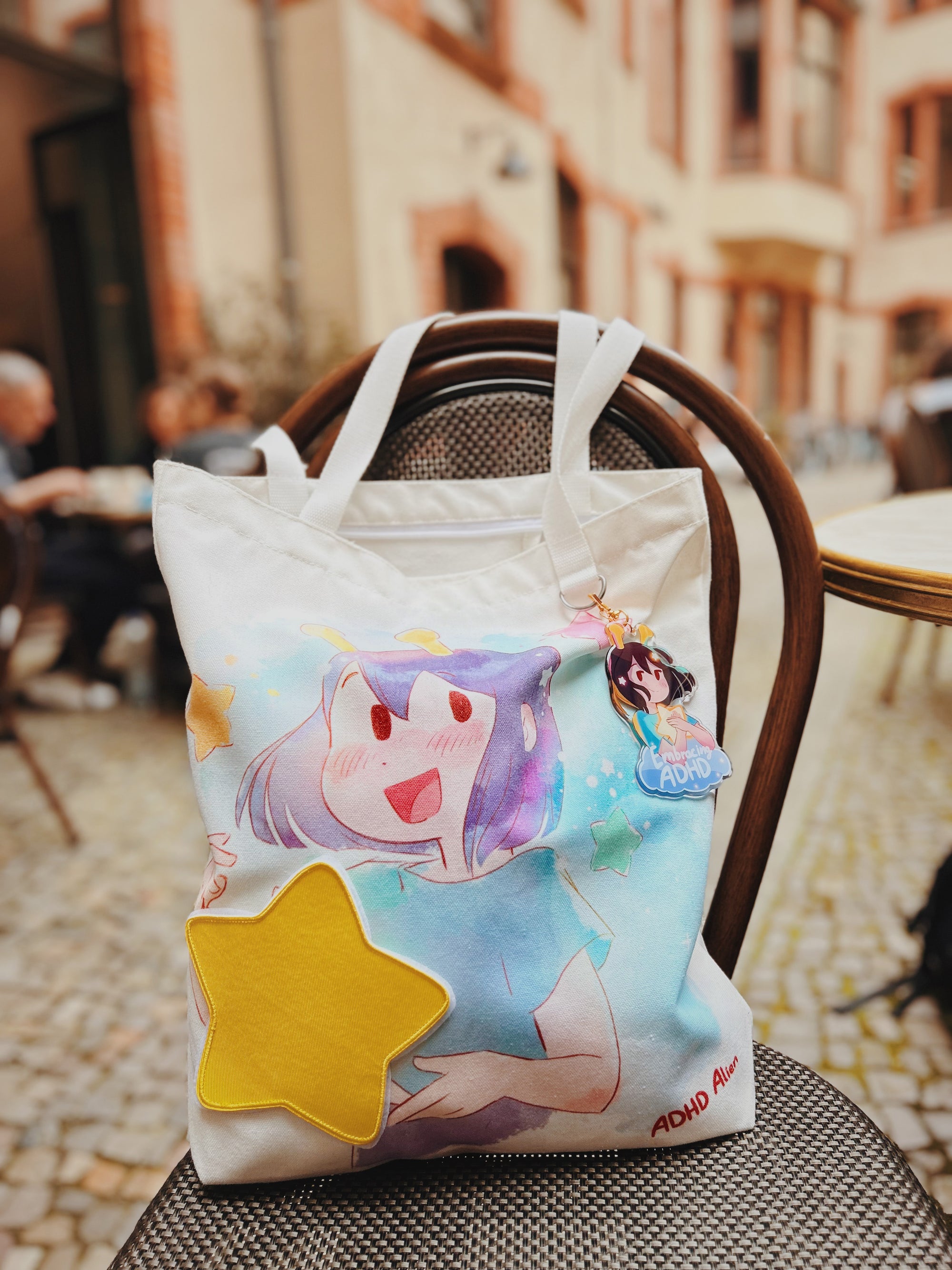 ADHD Alien Tote Bag - With 4 Mood Indicators