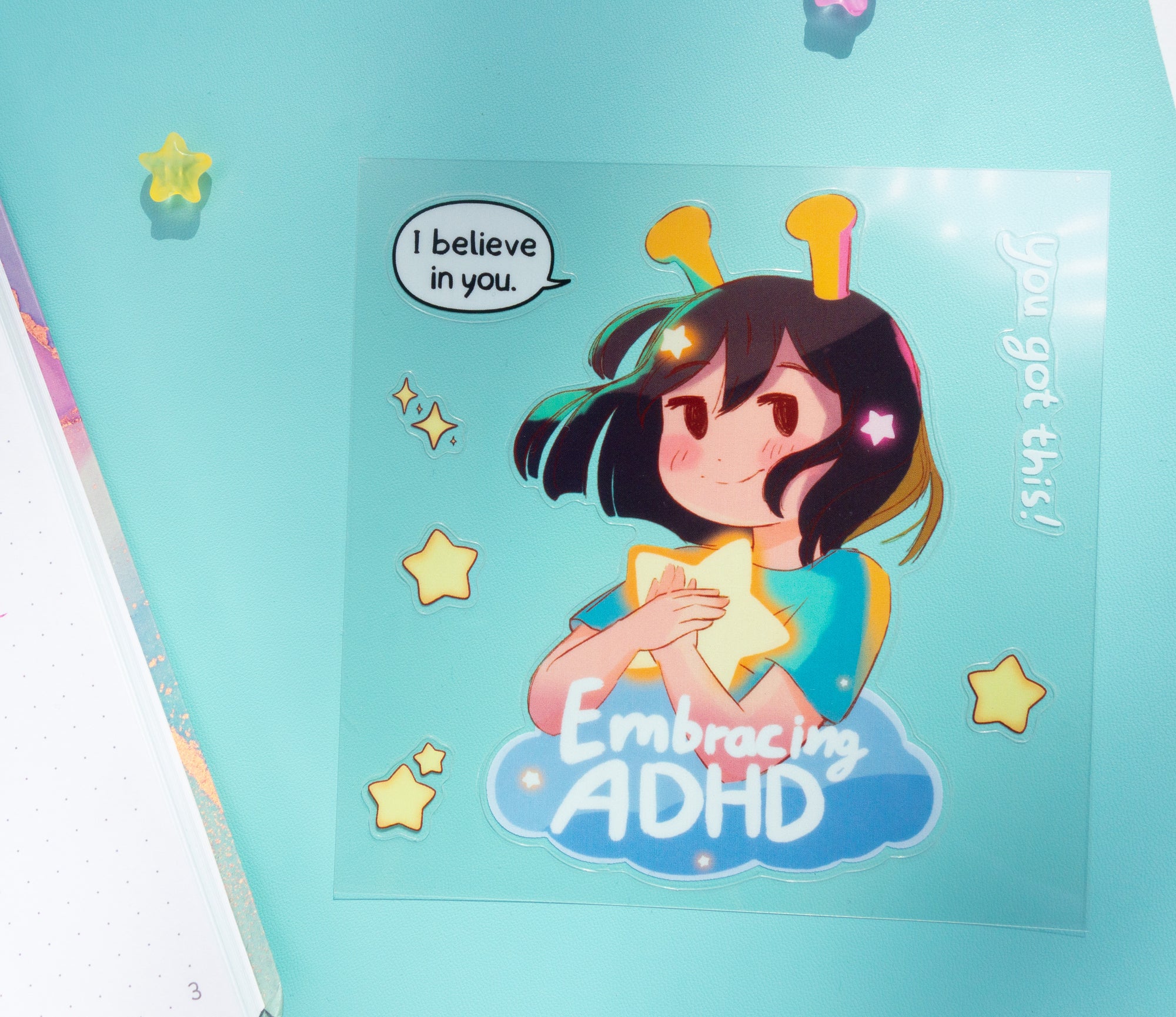 ADHD Alien Sticker Sheet - Embracing