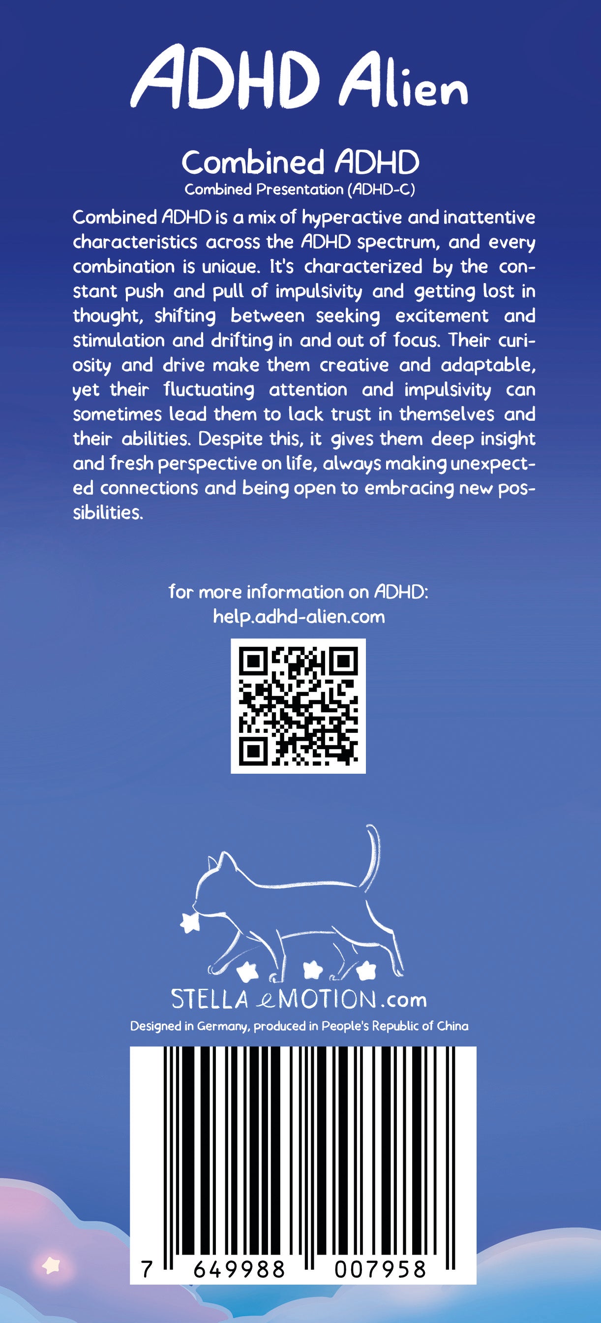 ADHD Alien Acrylic Charm - Combined Type