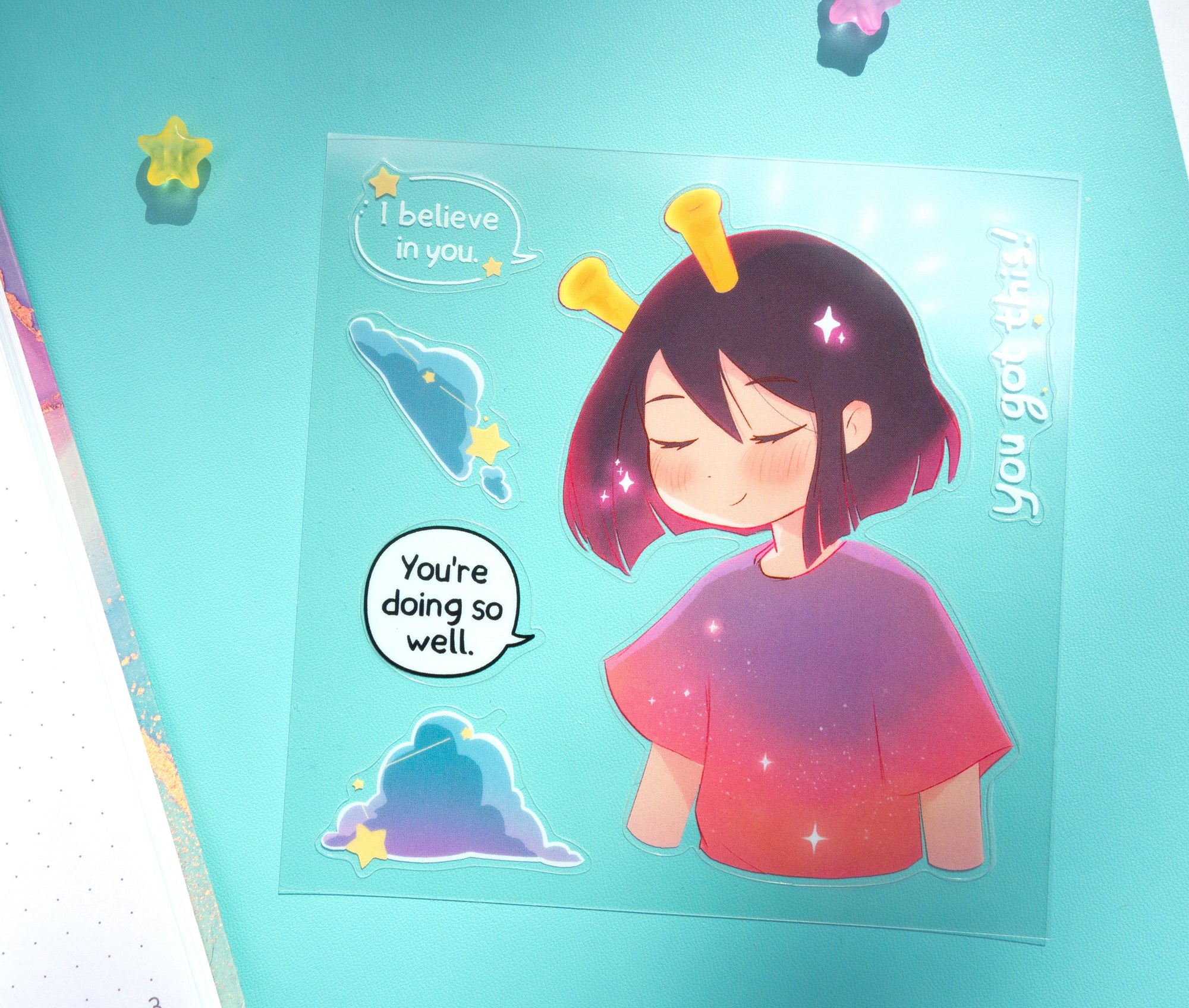 ADHD Alien Sticker Sheet - Doing well