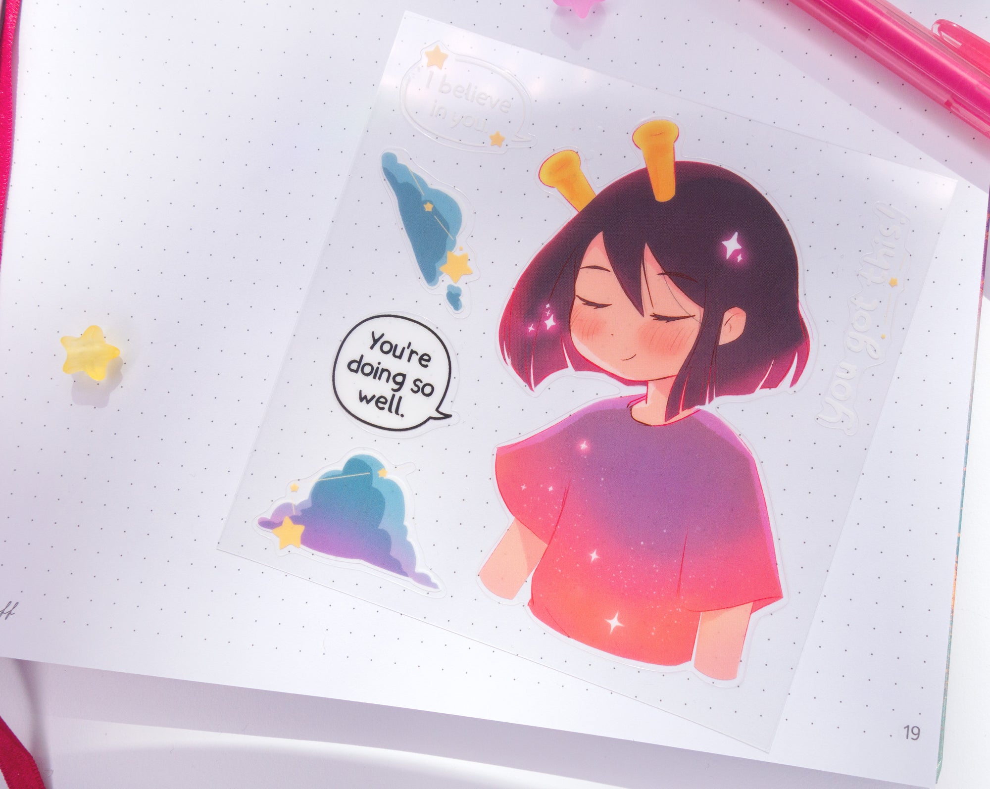 ADHD Alien Sticker Sheet - Doing well