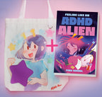 ADHD Alien Book Launch Bundle - Totebag Read & Go